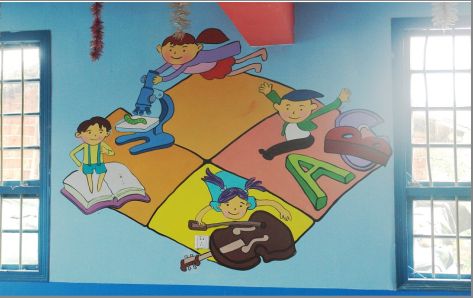 北川幼儿园墙体手绘